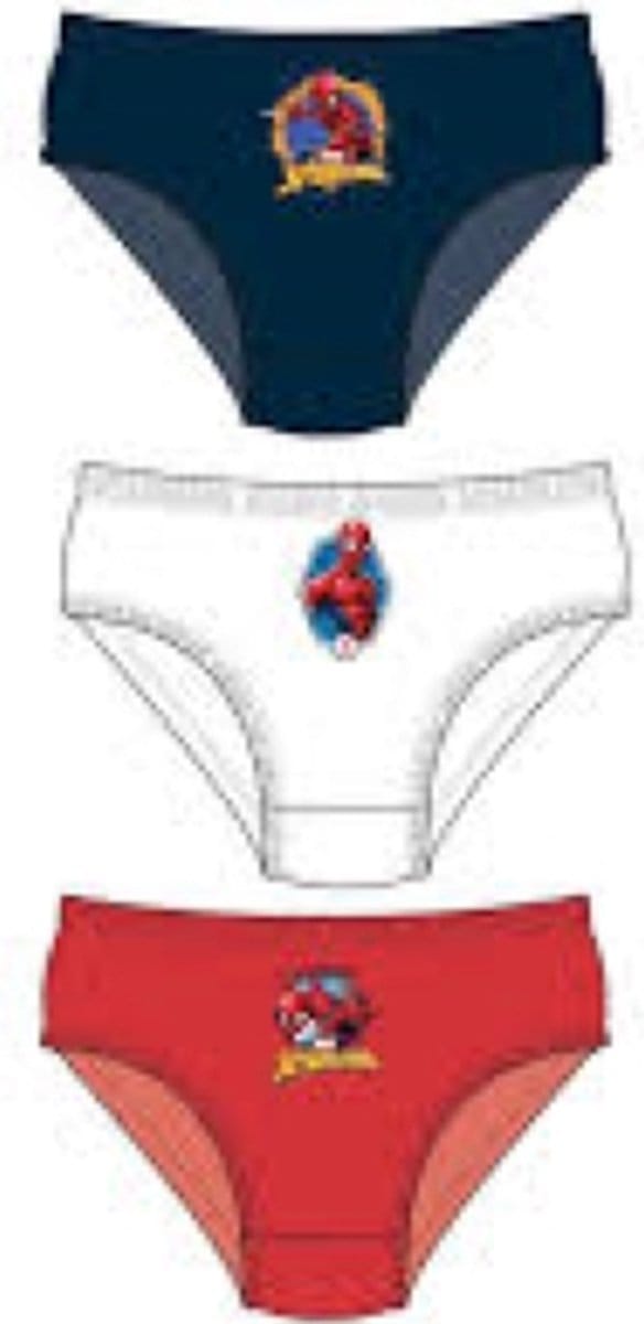 Spiderman onderbroek - 3 stuks - Marvel Spider-Man ondergoed - maat 122/128 - katoen