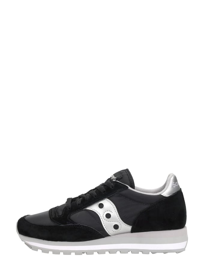 Zwarte Sportieve Sneakers Met Rubberen Zool