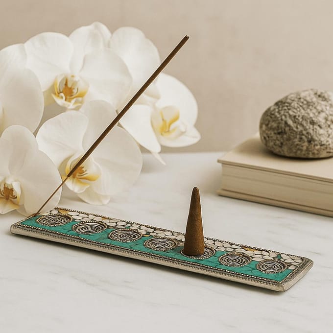 Seven Chakra Tibetan Decor Incense Holder