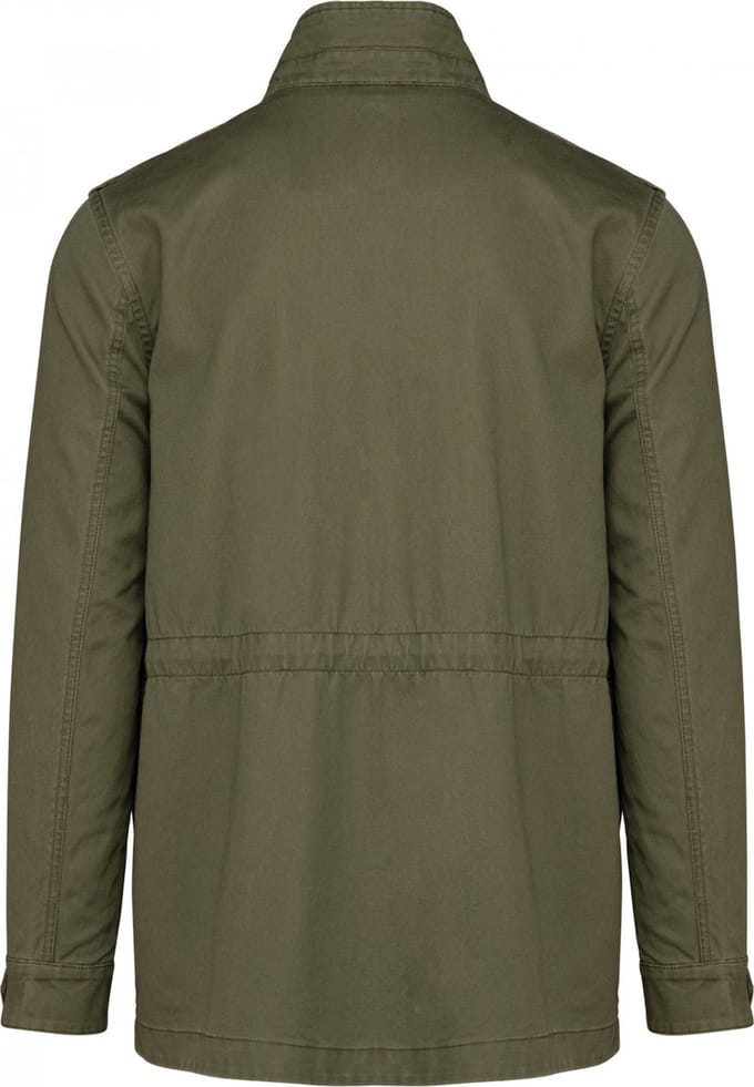 Kariban Heren Safarijasje K6164 - Washed Light Khaki - S