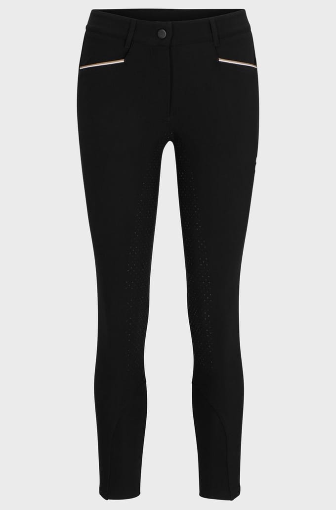 BOSS Equestrian Rijbroek Heather Full Grip-Black-M