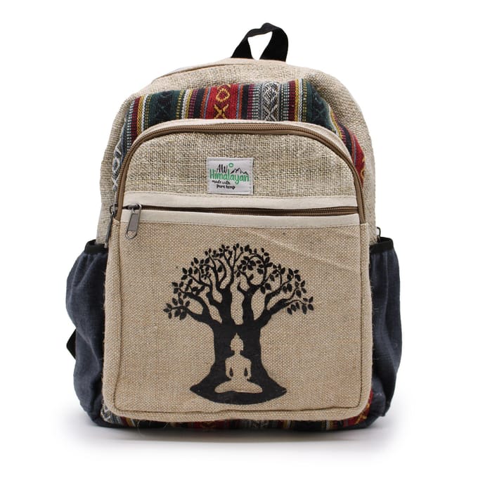 Kleine Hennep Rugzak - Rugtas - Bohdi Tree Design - 30x22x7cm