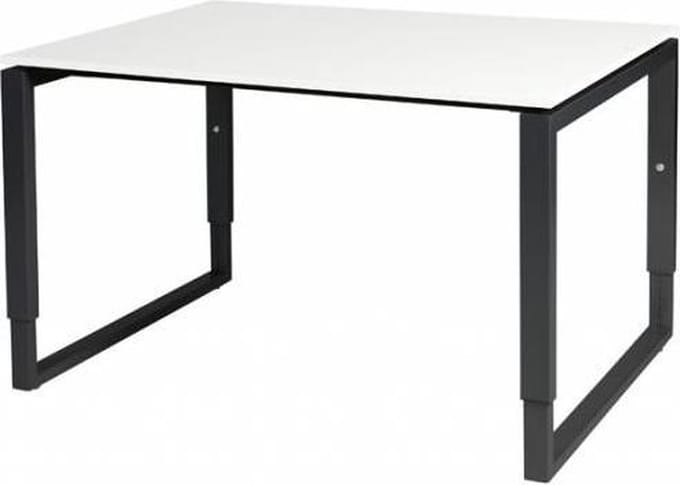 Verstelbaar Bureau - Plus 120x90 grijs - zwart frame