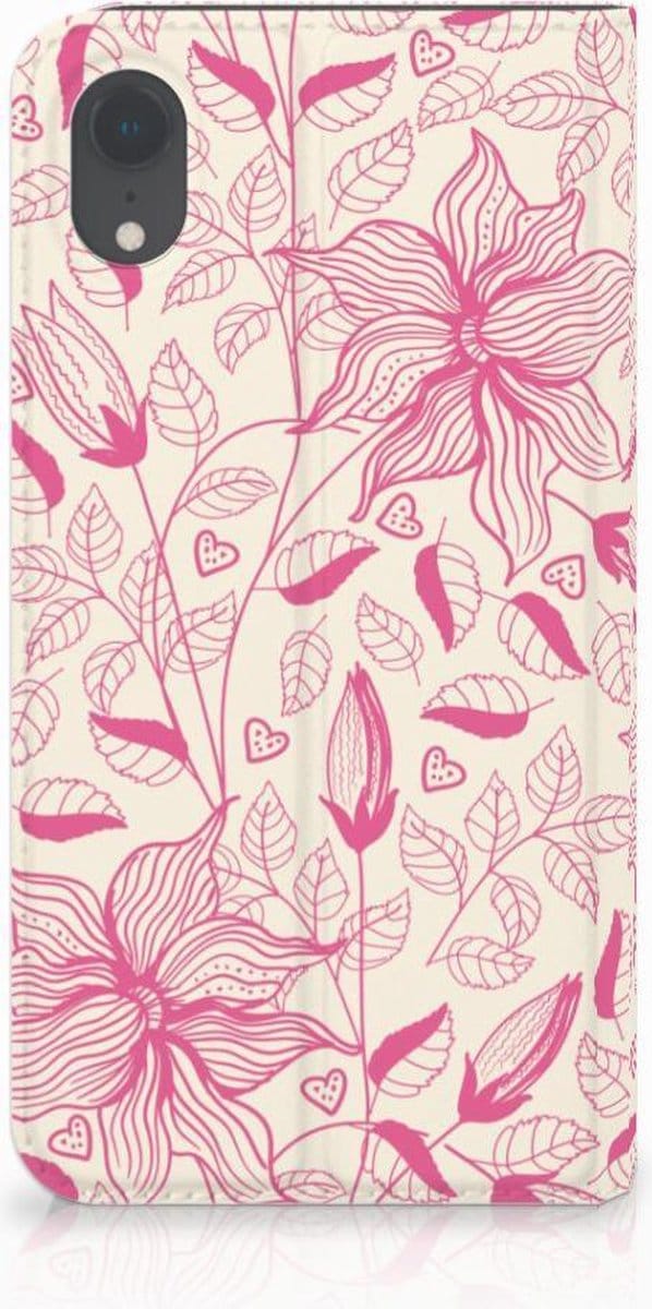 Apple iPhone Xr Smart Cover Pink Flowers