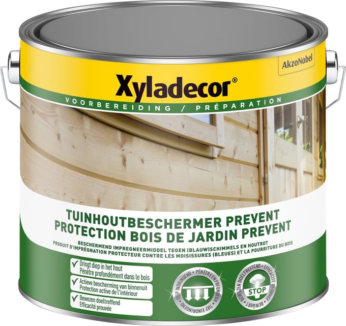 Xyladecor - Tuinhoutbeschermer Prevent - Kleurloos - 2,5 L