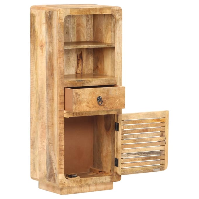 vidaXL - Hoge - kast - 45x32x110 - cm - ruw - mangohout