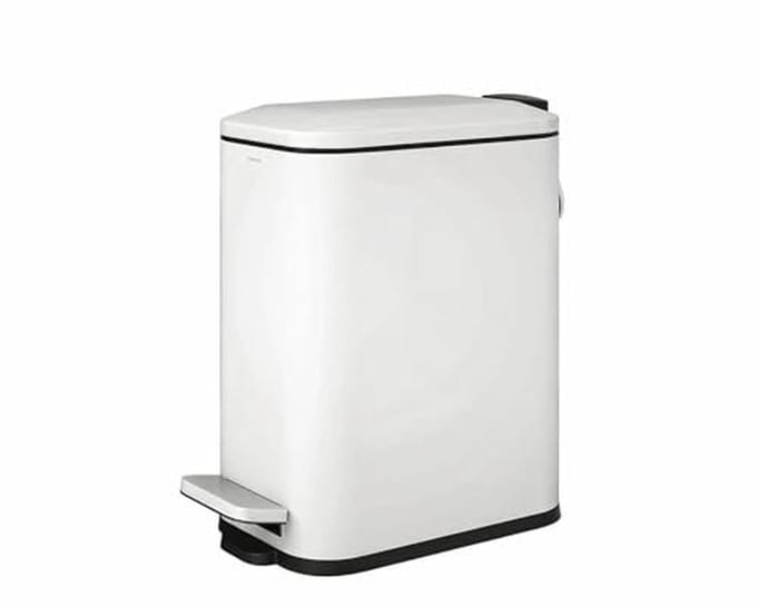 Elegante Witte Badkamer Prullenbak 5L | Duurzaam en Stijlvol