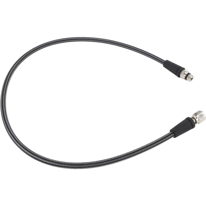 Duik Hoge Druk Slang 80cm Koolstofvezel Vlechtwerk Flexibele Duik Drukmeter Slang voor BCD Regulator black