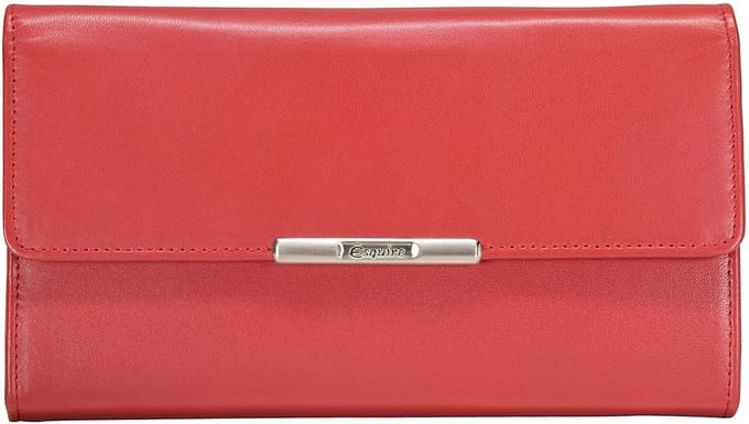 Esquire Helena Portemonnee Leer 18 cm - Dames - Horizontaal - rot