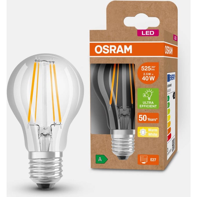 Osram LED lamp - Classic A 40 - helder - E27 - 2,2W - energielabel A