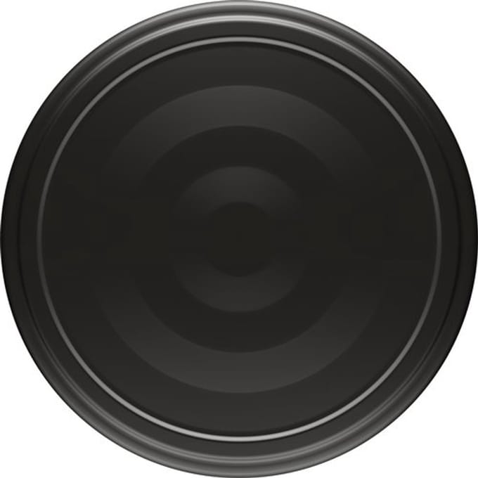 Zwarte potdeksel fi66 10 stuks