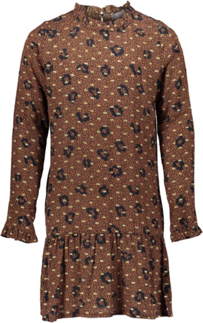 Geisha jurk maat 176 tabasco/gold
