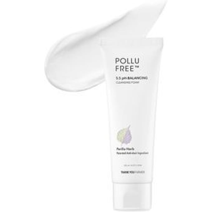 Merci Farmer, Polupree, mousse nettoyante équilibrante au pH 5,5, 4,22 fl oz (120 ml) white