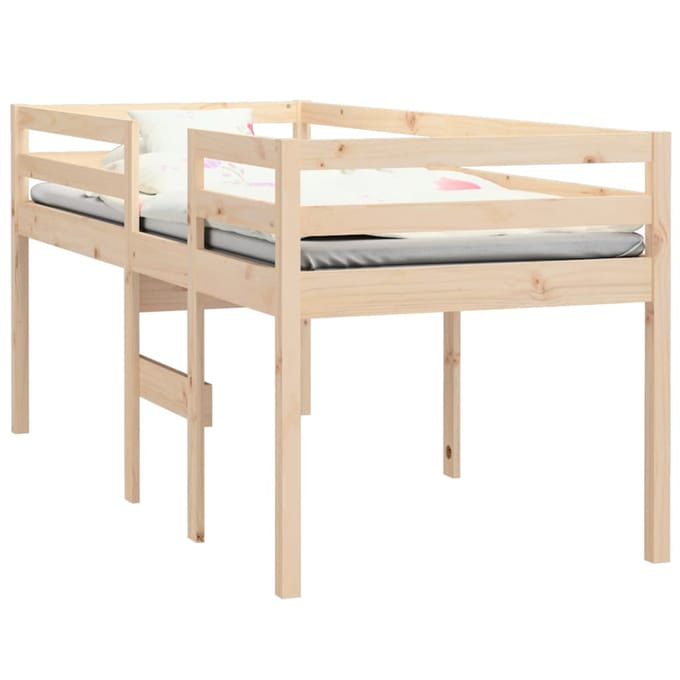 vidaXL - Hoogslaper - massief - grenenhout - 90x190 - cm