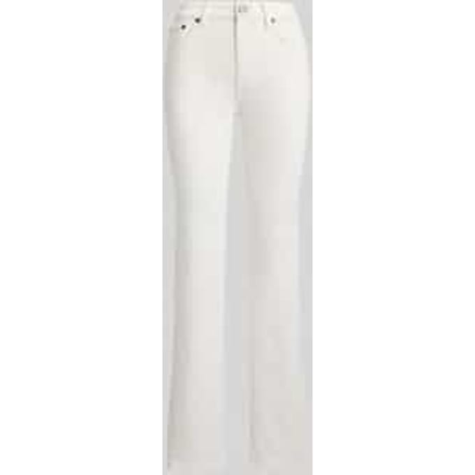 Straight Fit Jeans van katoenmix