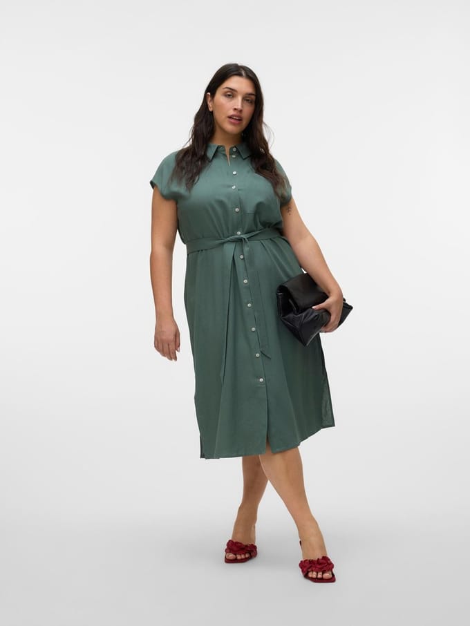 Vero Moda Curve Jurk VMCMYMILO Lange jurk