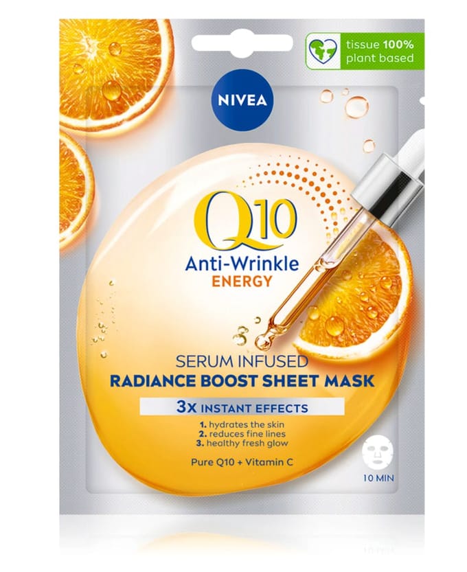 NIVEA Q10 Anti-Wrinkle Energy Vitamin C Sheet Mask 1 st