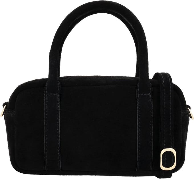 Crossbodytas - Schoudertas Dames - Dagelijks Gebruik - Compact Ontwerp - 23 cm - Zwart
