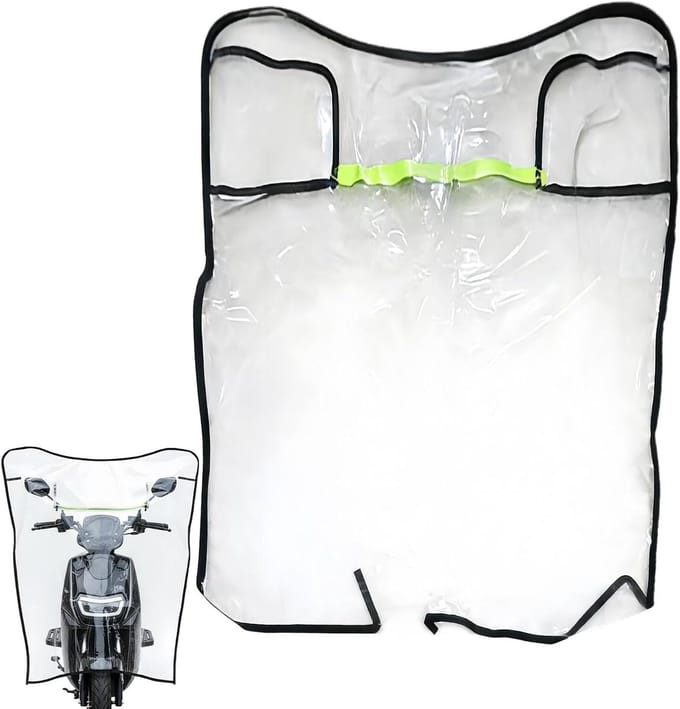 Motorfiets Windscherm - Winddichte Voorruit - Bescherming Tegen Wind - Krasbestendige Coating - 102x90cm - Transparant