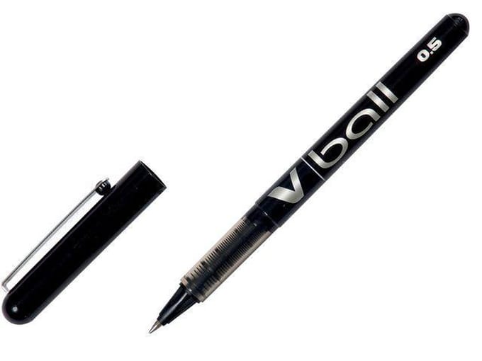 Pilot roller V-Ball V5 en V7 V5 schrijfbreedte 03 mm punt: 05 mm zwart