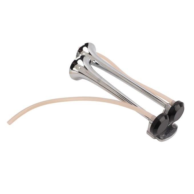 Dubbele Trompet Luchthoorn 130dB Luid Treinhoorn 12V Met Compressor voor Auto Vrachtwagen Boot gray