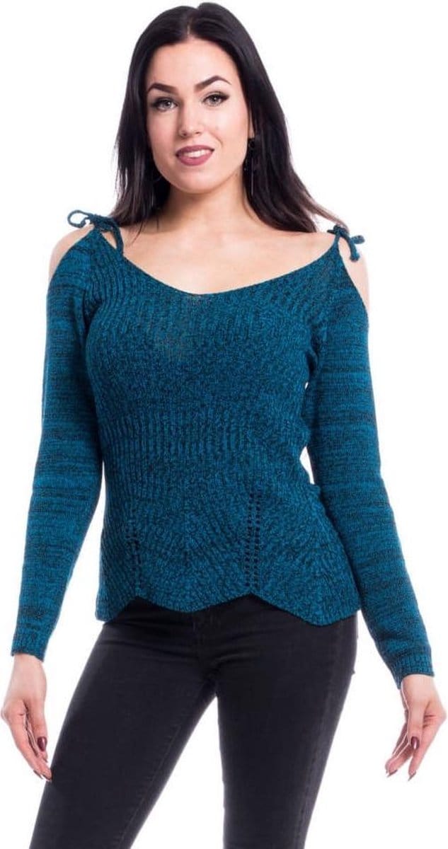 Vixxsin - GLORIA RIB Longsleeve top - M - Blauw