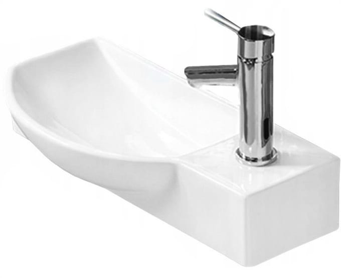 Mexen Hugo opzetwastafel links 50 x 23 cm, wit - 21255000L