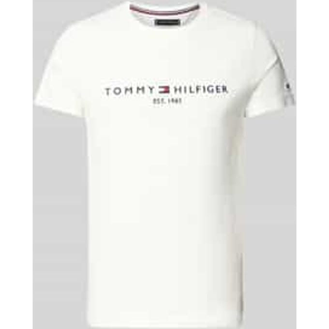 Tommy Hilfiger  T-shirt Korte Mouw TOMMY FLAG HILFIGER TEE