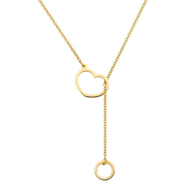 Collier heart en circle