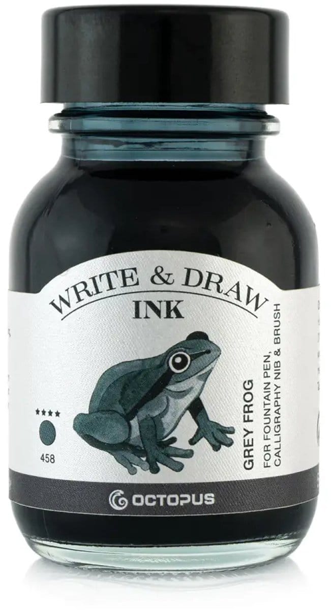 Octopus - Schrijfinkt - Tekeninkt - 50 ml - Grey Frog