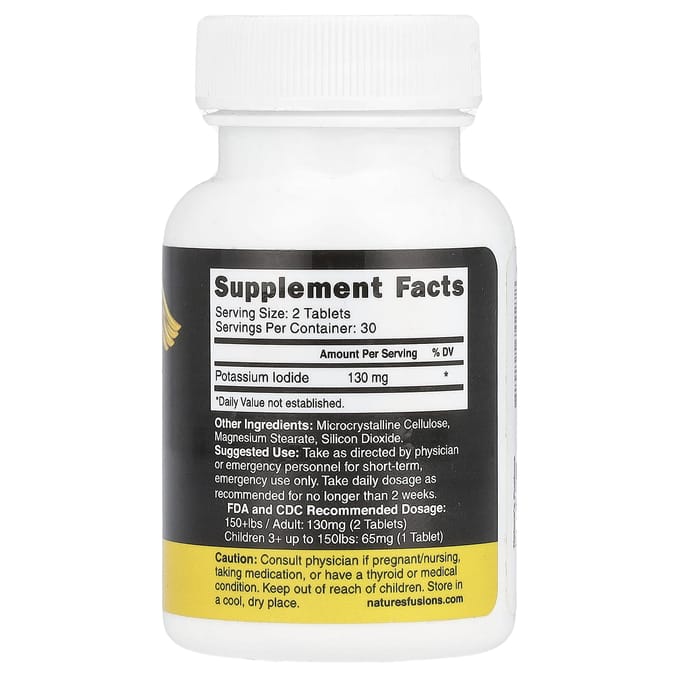 Kaliumjodide Tabletten, 60 Tabletten (65 mg per tablet)