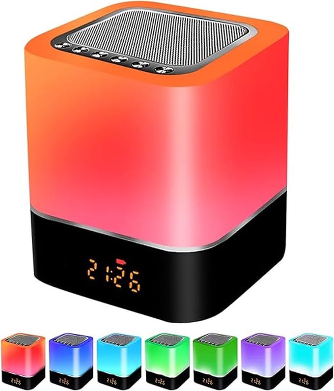 Verte Wake Up Light Wekker - Wekkerradio - Bluetooth Speaker - Digitale Wekker - LED Licht