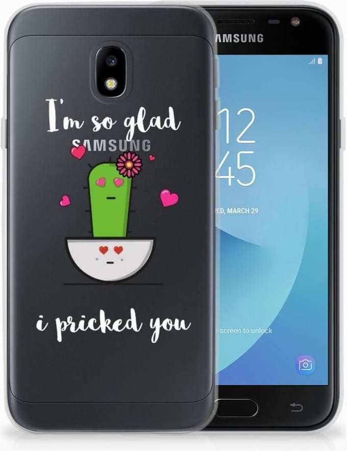 Samsung Galaxy J3 2017 Telefoonhoesje met Naam Cactus Glad