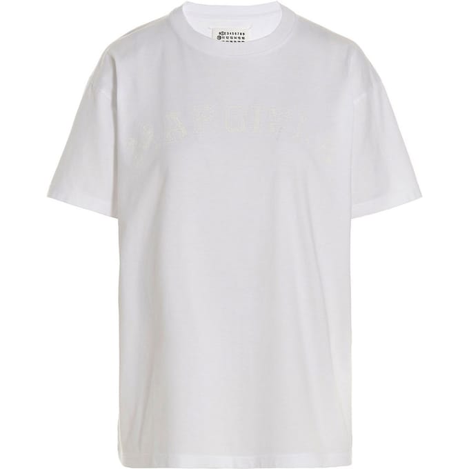 Maison Margiela Witte Katoenen T-shirt
