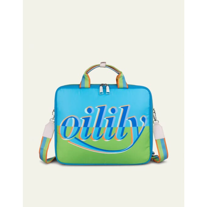 Oilily Laptop Tas 15 inch Aquarius- maatOne size Bright Aqua