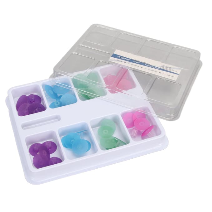 Ensemble de 40 disques de polissage dentaire Meulage de surfaces Couleurs différentes Disque de polissage des dents buccales white