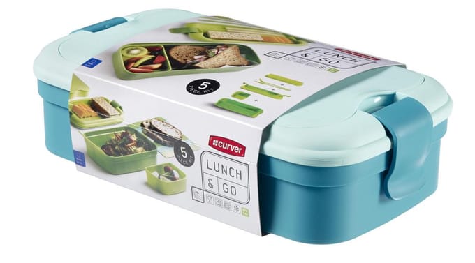 Curver - Lunchdoos - Lunch&go - Met bestek - Blauw