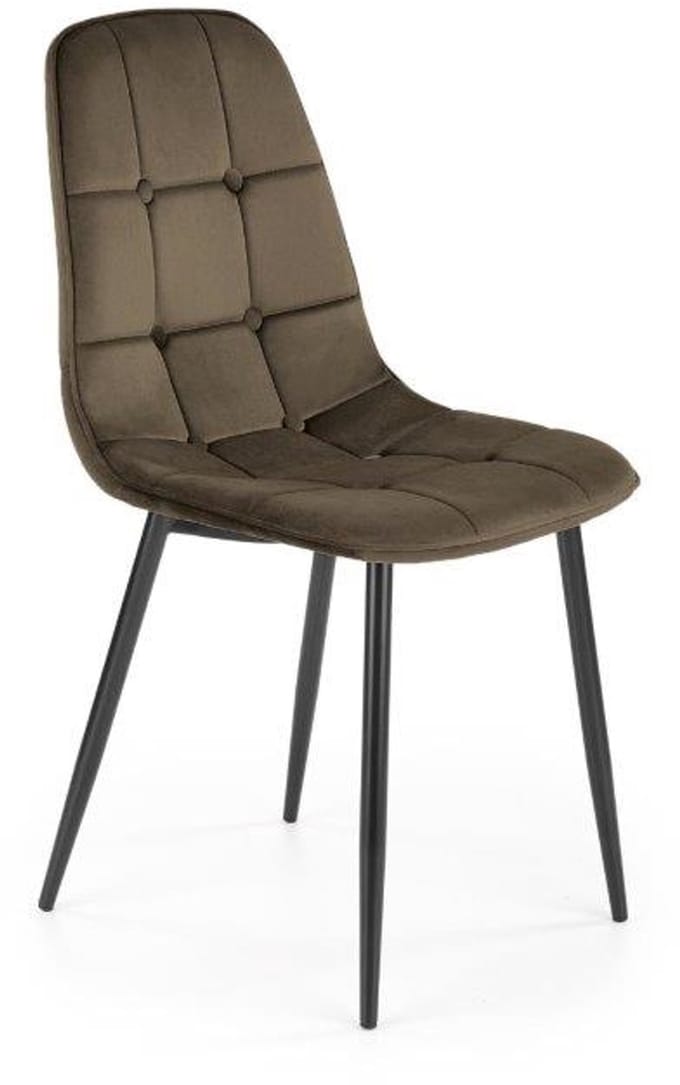Luxury4Home W160 - Eetkamerstoel - Pikant - Weluurbeklede - Bruin