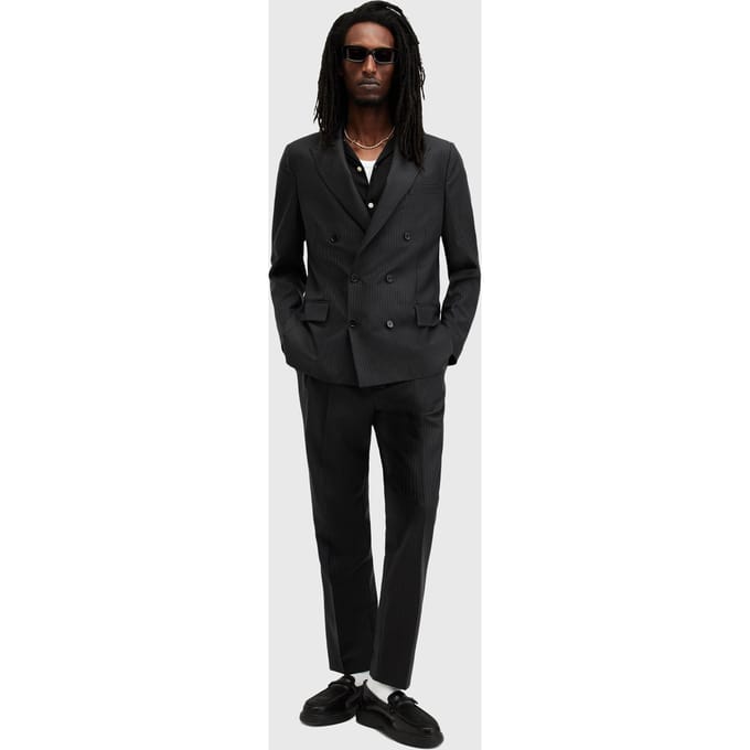AllSaints Langton Blazer Charcoal Grey Größe: 36 | Blazer Outlet | Herren | Schwarz