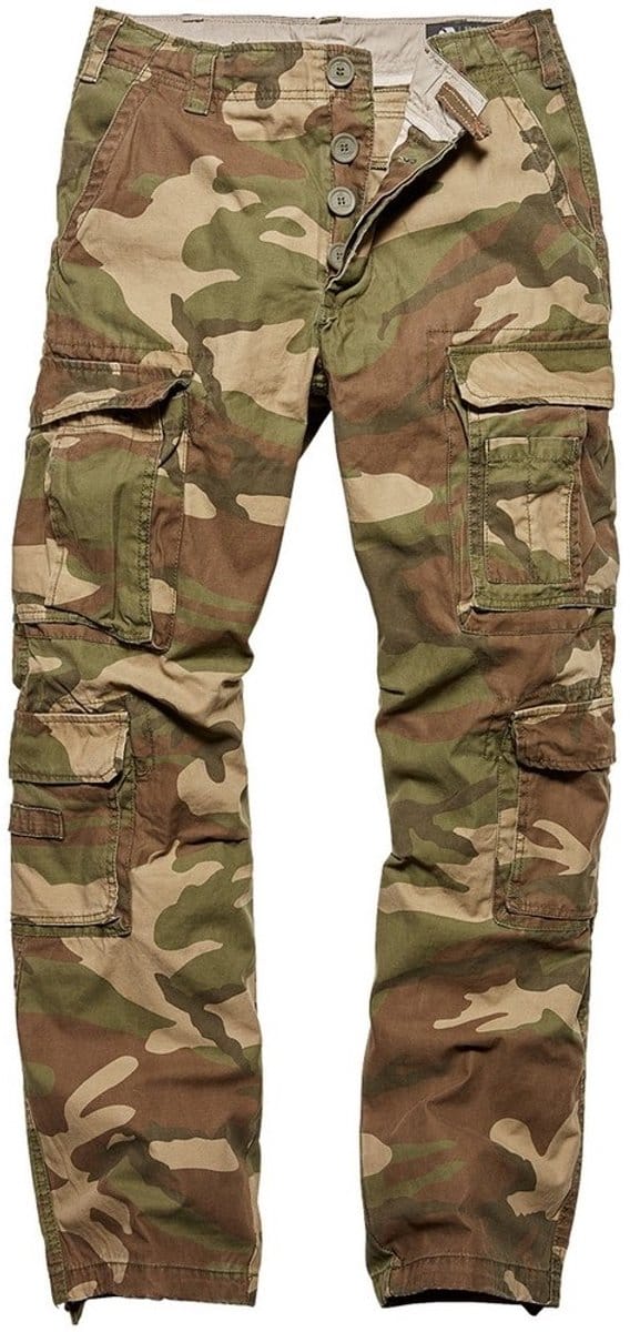 Vintage Industries Cargo-broek Pack Pants Woodland
