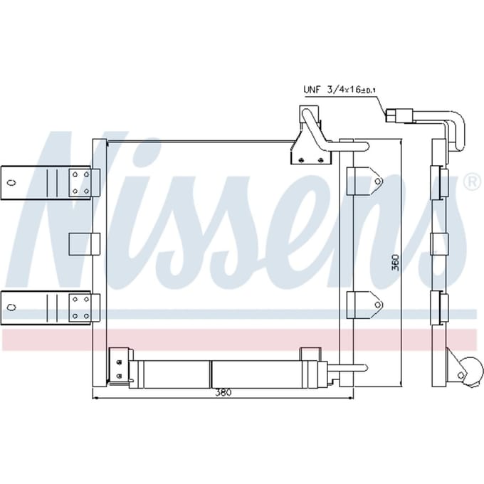 Condensator, airconditioning NISSENS 94446