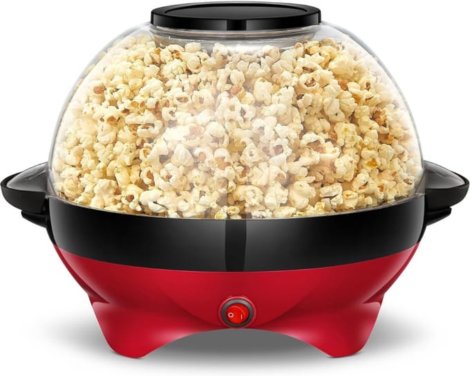 Core® Popcorn Machine - Popcorn maker - Popcornmais Machine - Rood - 34cm x 20cm x 34cm