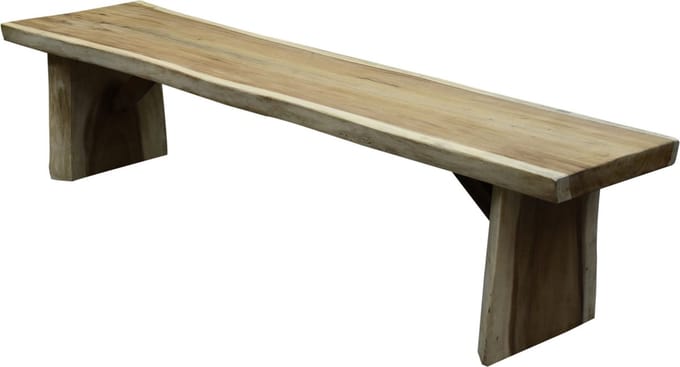 Boomstam tuinbank 250x40-50xH46,5 cm