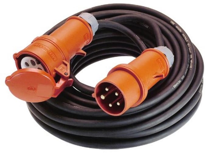 CEE-Verlängeringskabel 400V / 16A - 10 meter met Phasenwendestecker - IP44