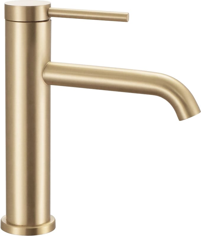 Rea Clif Gold Brush Low - Wastafelkraan - Goud