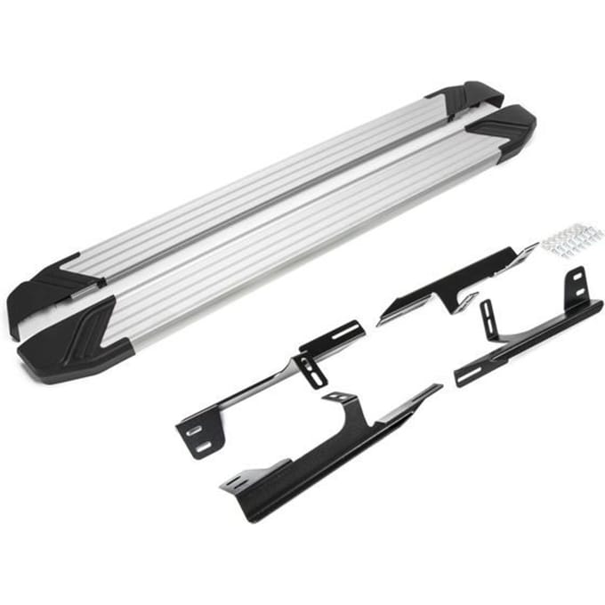 Aluminium treeplanken - JJ-AUTOMOTIVE - Honda CR-V 2012-2016 - 2 stuks - ABE-certificaat - Grijs