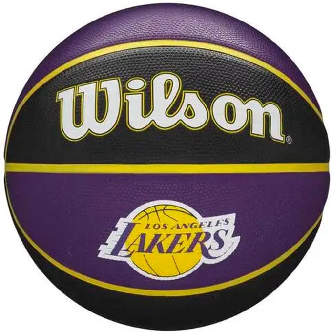 Wilson Nba La Lakers (Size 7) Basketbal - Paars / Geel | Maat: 7