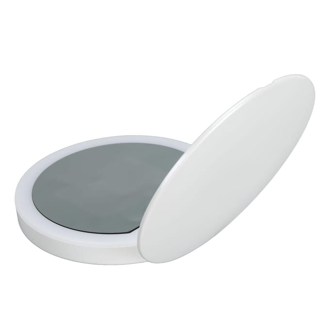 Slimme UV-spiegel Draagbare Intelligente Handheld LED Verlichte Zonnebrandcrème Make-upspiegel voor Reizen white