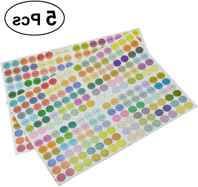 Etiketten Flesjes - Stickers Labels - Etherische Oliën - Zelfklevend Papier - 5 Vellen