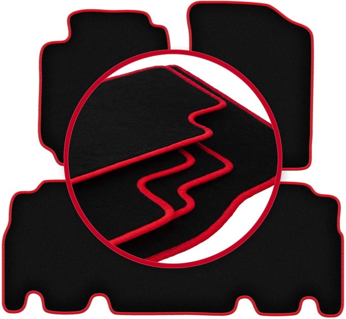 CARLUX-RED automatten voor: Toyota Yaris Verso minivan (1999-2005)